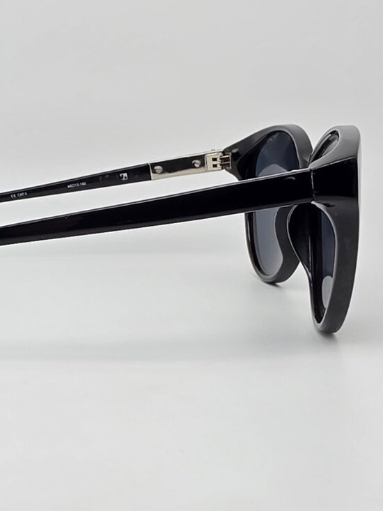 Phillip Lim x Linda Farrow PL/119/1 Black Frame Black Lens Cat Eye Sunglasses